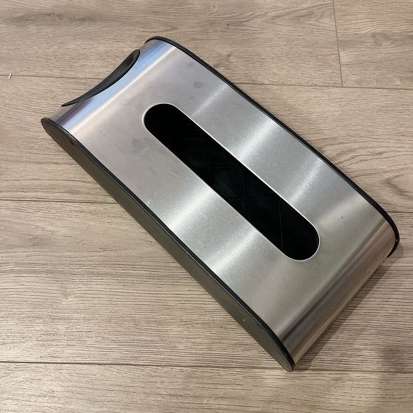 Simple human grocery bag dispenser, stainless steel - Picture 3 of 4